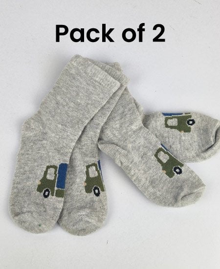 Z Kid's Cotton Winter Socks Pack of 2 (1Year) D12