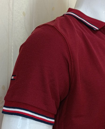 2.1 Tommy Hilfiger Mehroon Polo Shirts