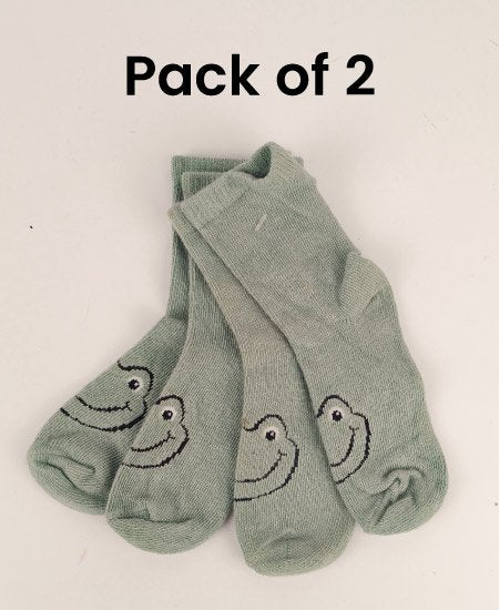 Z Kid's Cotton Winter Socks Pack of 2 (1-2Year) D16