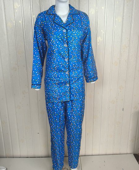 Blue Multi Dots Night Suit Zara Women's