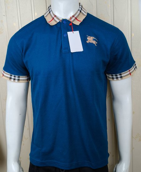Burberry Ocean Blue Polo Shirt