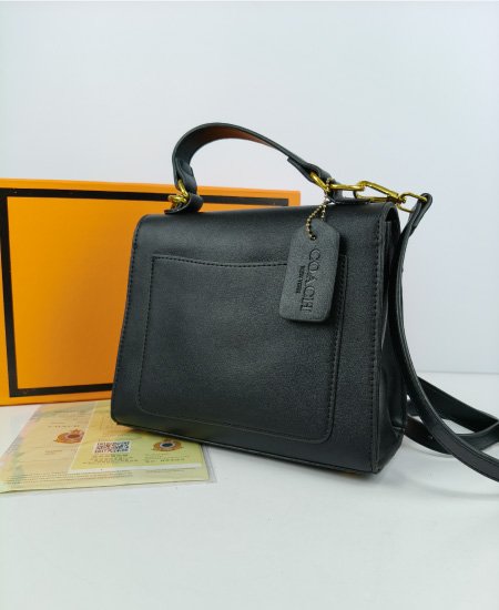 Coach Lana Shoulder Black Handbag