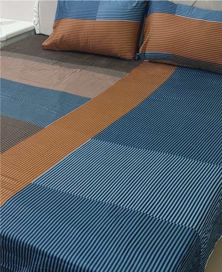 Cotton Satin Bedsheet Elegant Lines TC-240 Jungle Tree