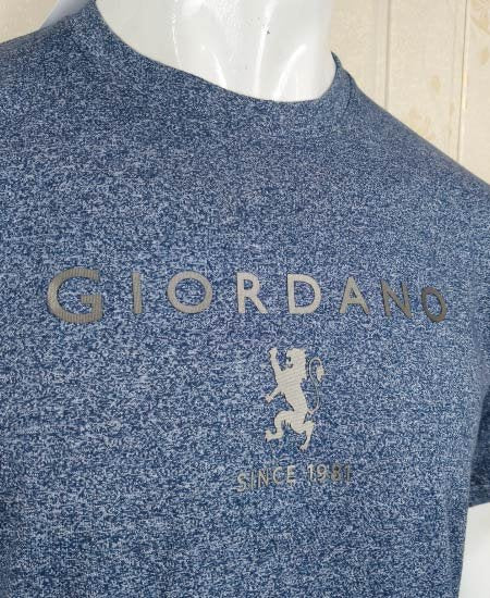 Giordano T-Shirts Gray Night