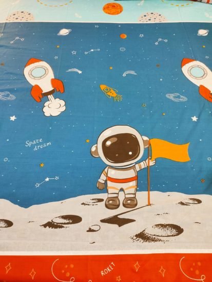 Kid's On Moon Bed Sheet