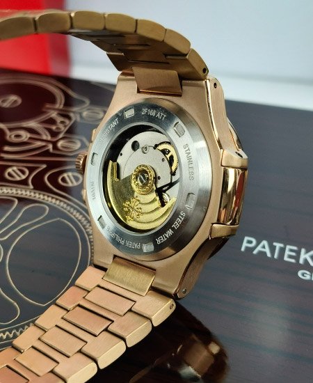 PATEK PHILIPPE Watch 5740-1G Nautilus Black Dial Rose Gold