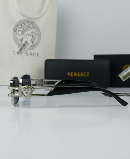 Versace Silver Rectangular Sunglasses VR032