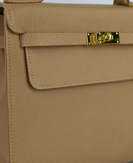 Hermes Kelly Handbags Beige in Original Leather