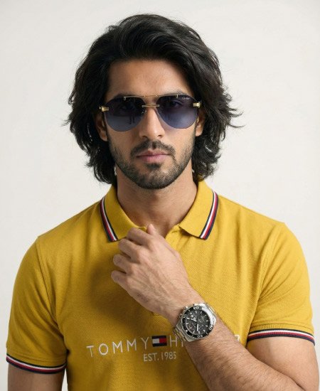 1.1 Tommy Hilfiger Mustard Polo Shirts