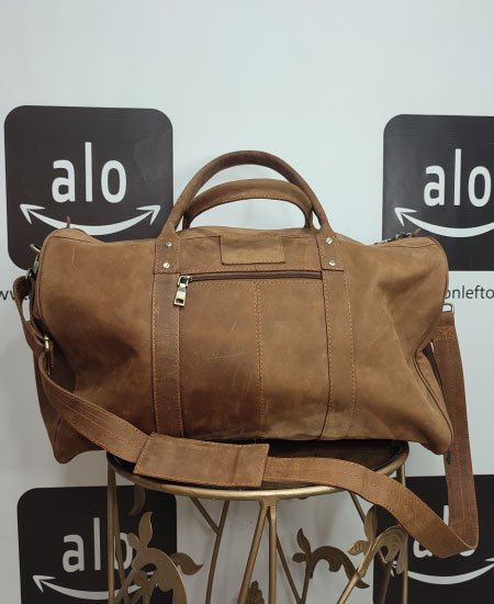 Vintage Leather Duffel Large Handmade Bags Brown bag Carry