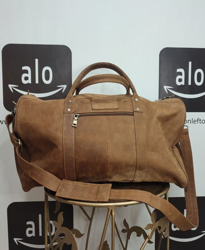 Vintage Leather Duffel Large Handmade Bags Brown bag Carry