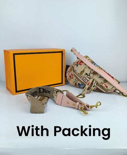 1.9 DI-OR Saddle Jacquard Handbag