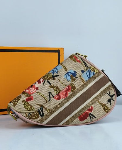 1.9 DI-OR Saddle Jacquard Handbag