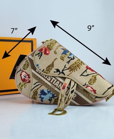 1.9 DI-OR Saddle Jacquard Handbag