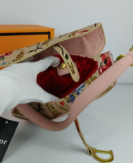 1.9 DI-OR Saddle Jacquard Handbag