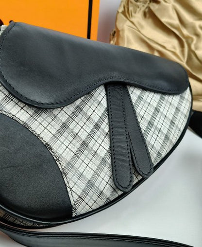 1.9 DI-OR Saddle White Leather Handbag