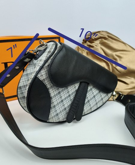 1.9 DI-OR Saddle White Leather Handbag