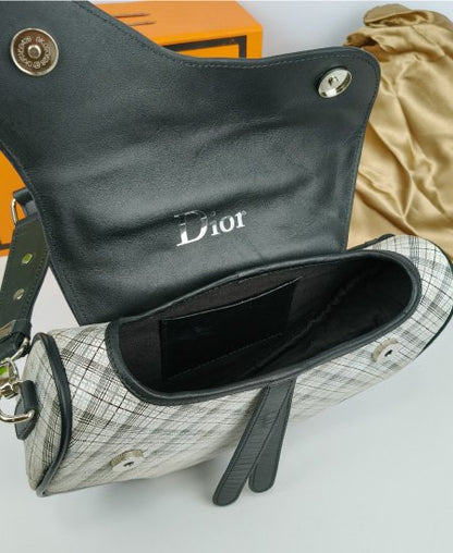 1.9 DI-OR Saddle White Leather Handbag