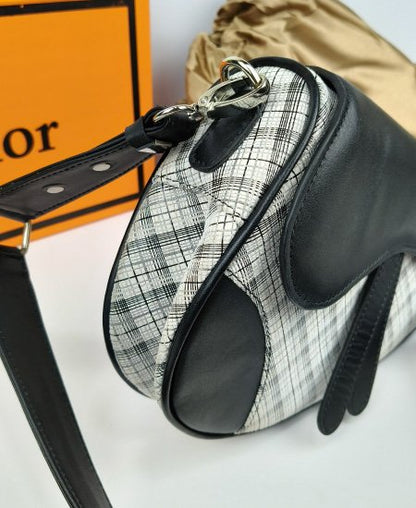 1.9 DI-OR Saddle White Leather Handbag