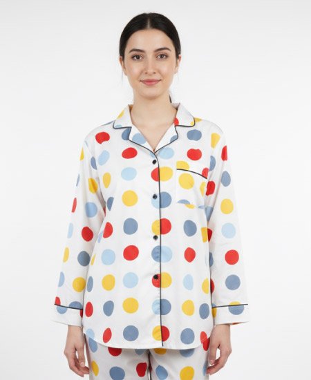 1.5 Zara Ladies Night Suit Polka Dots
