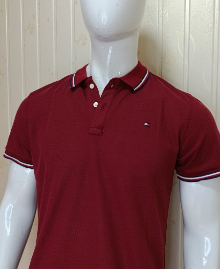 2.1 Tommy Hilfiger Mehroon Polo Shirts
