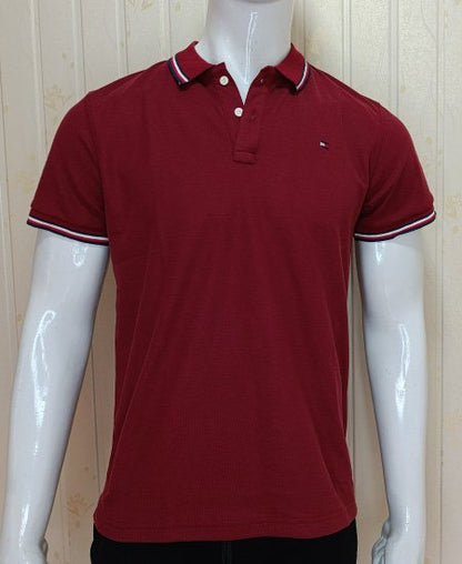2.1 Tommy Hilfiger Mehroon Polo Shirts