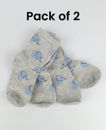 Z Kid's Cotton Winter Socks Pack of 2 (2-3Year) D14