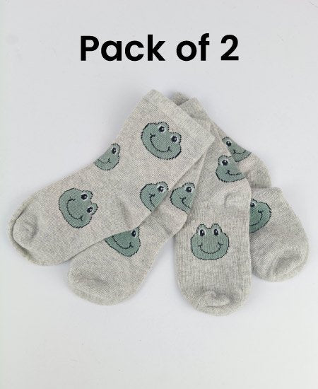 Z Kid's Cotton Winter Socks Pack of 2 (1-2Year) D15