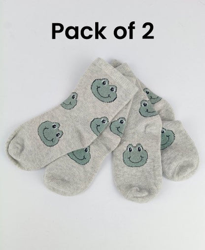 Z Kid's Cotton Winter Socks Pack of 2 (1-2Year) D15