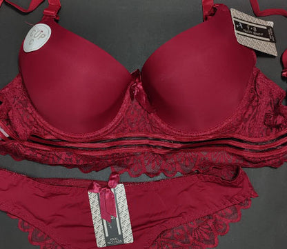 2pc Bra Mehroon Felicity 46