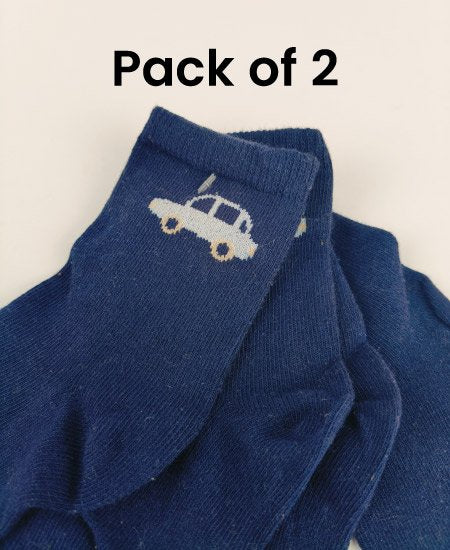 Z Kid's Cotton Winter Socks Pack of 2 (1Y-2Year) D4