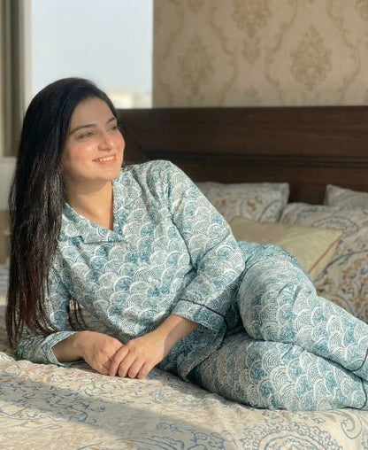 A Za Ra Ark Green Sleepwear PJ's