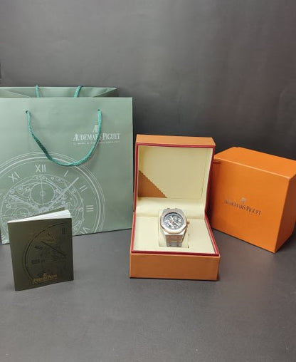 AP Royal Oak Luxury Skeleton Watch 15407ST.OO.1220ST.01