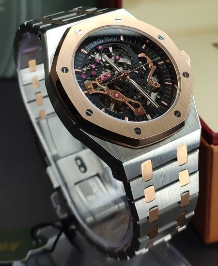 AP Royal Oak Luxury Skeleton Watch 15407ST.OO.1220ST.01