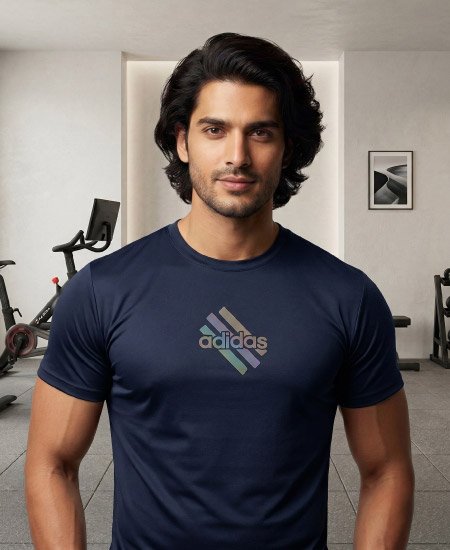 Adidas T-Shirts Dark Blue