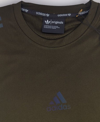 Adidas T-Shirts Khaki Green