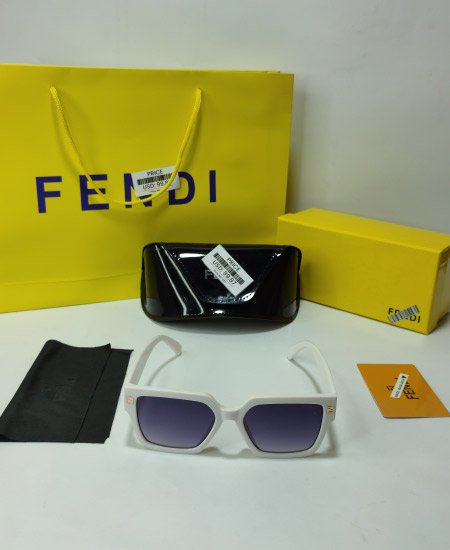 Fndi White Womens Sunglasses-FZ03