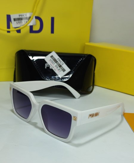 Fndi White Womens Sunglasses-FZ03