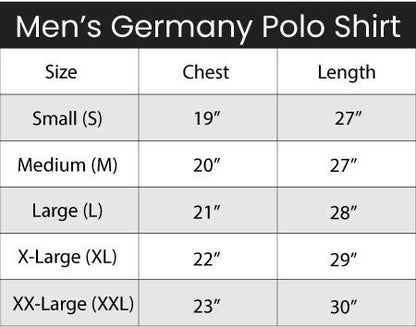 Germany Men's Polo Shirt Ocean Blue
