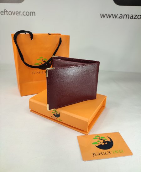 Jungle Tree Golden Tip Mehroon Wallet