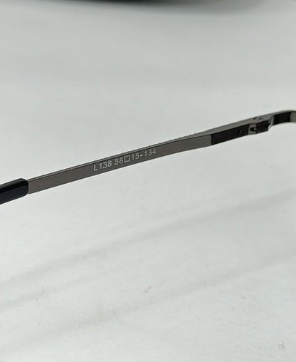 Lacste Metallic Black Sunglasses-LOCAS01