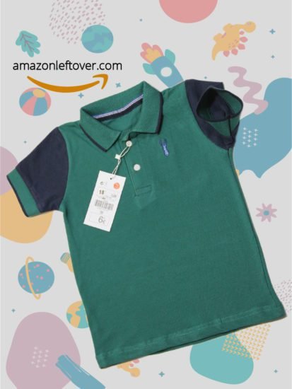Boys Polo Shirts Flag Green