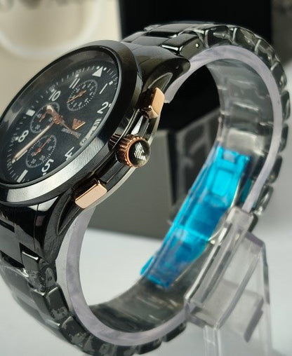 Armani Ceramic Black Watch