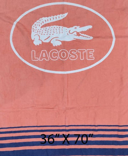 Bath Towel Lacste Pink