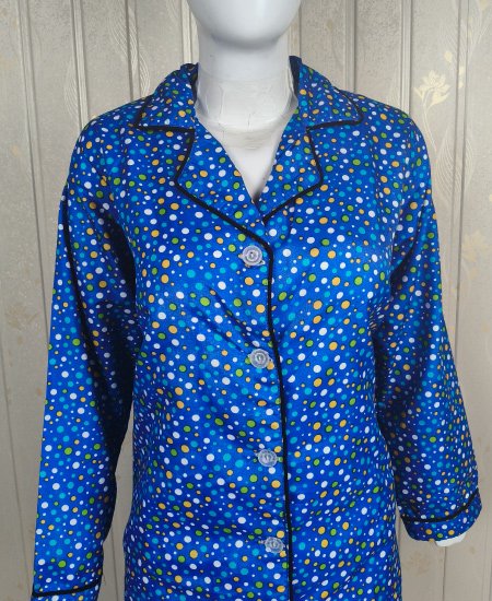 Blue Multi Dots Night Suit Zara Women's