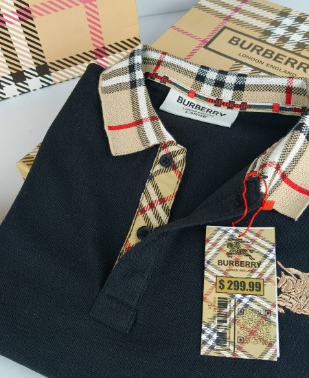 Burberry Black Polo Shirt