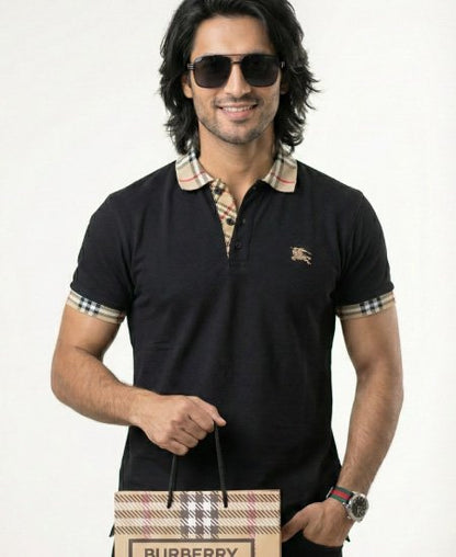 Burberry Black Polo Shirt