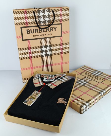 Burberry Black Polo Shirt