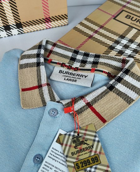Burberry Ice Blue Polo Shirt