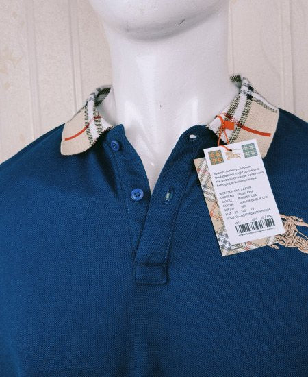 Burberry Ocean Blue Polo Shirt